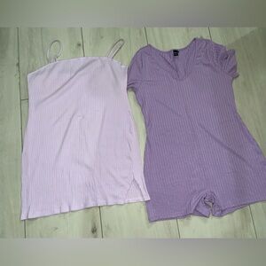 SHEIN Lavender Jumpsuit and Dress Set